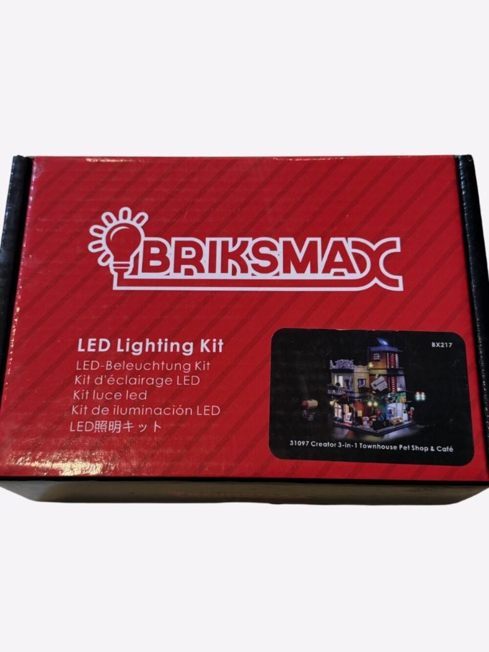 BRIKSMAX Led Lighting for LEGO Kit 31097 Townhouse Pet Shop & Cafe BX217